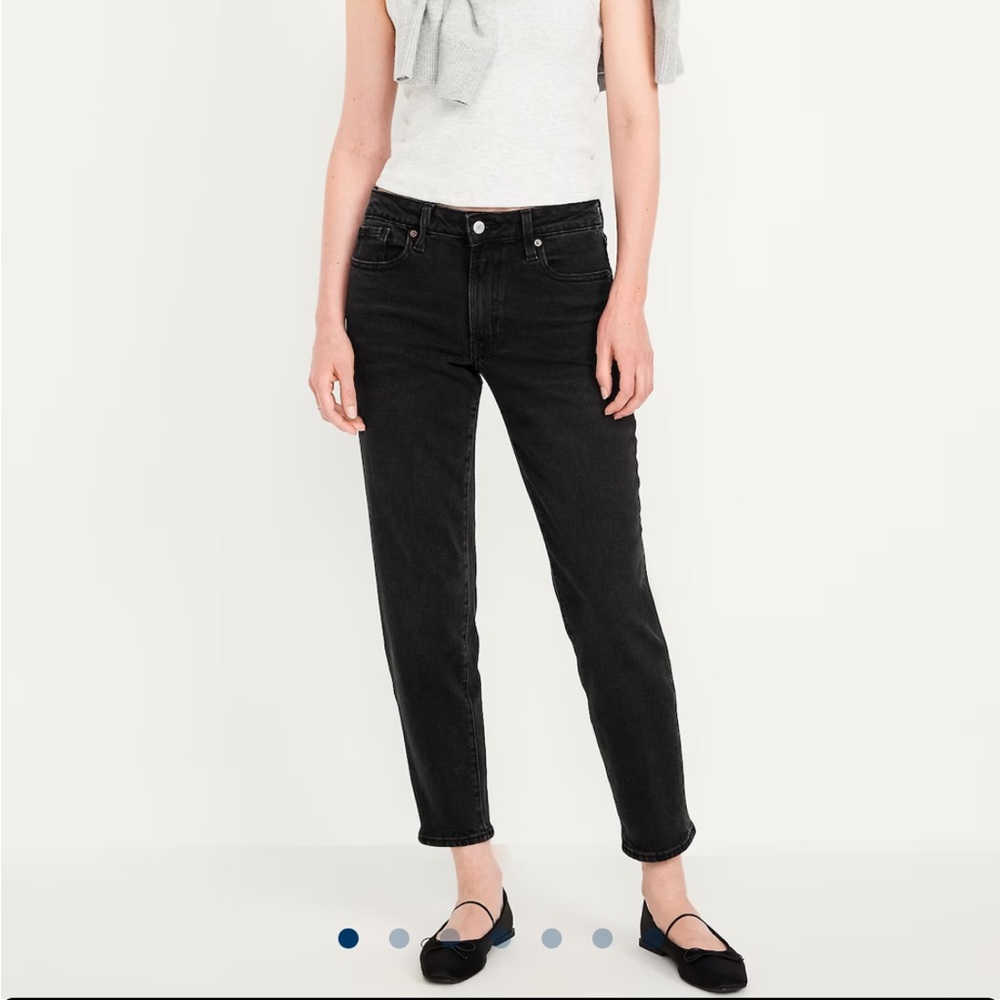 Old Navy O.G. Straight High Rise black jeans
